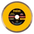 Диск отрезной алмазный сплошной супертонкий горяч.прессование мокрое резание 200х25,4 мм Denzel