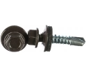 Саморез кровельный, 4,8х29 серо-коричневый RAL8019