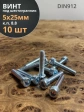 Винт под шестигранник 5х25 мм ОЦ к.п.8.8 DIN912,  10 шт.