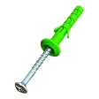 Дюбель с шурупом ГРИБ 6х60 мм, зеленый