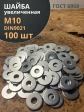 Шайба увеличенная оцинкованная М10 DIN 9021, 100 шт.