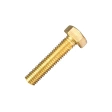 Болт 10х30 мм DIN 933 полная резьба, латунный