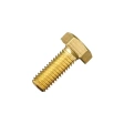 Болт 4х20 мм DIN 933 полная резьба, латунный