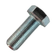 Болт М16х1,5х40 мм класс прочности 10.9 DIN 961, полная резьба, оцинкованный