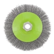 Щетка для УШМ "тарелка", вит.проволока 0,3мм, 115 мм М14 Сибртех