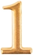 Цифра для номера квартиры "1" мет.,золото (5058) 