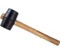 Киянка резиновая, черн.резина, дерев.рук. 230 гр. Ultima