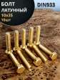 Болт латунный М10х35 DIN933,10 шт