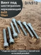 Винт нержавеющий шестигранник  М6х55, DIN 912,10 шт