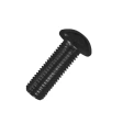 Винт с полукруглой головкой и внутренним шестигранником 16х50 мм ISO 7380 класс прочности 10.9