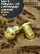 Винт 6х8  латунный с полукруглой гол. DIN7985,10 шт