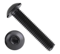 Винт чёрный М4x35 ISO 7380 под шестигранник к.п.10.9, 100 шт.
