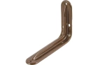 Уголок-кронштейн 140х200 мм (1,0 мм) усилен.коричневый