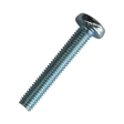 Винт с полукруглой головкой М5х35 мм DIN 7985, оцинкованный, полная резьба  