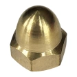 Гайка колпачковая М6 DIN 1587, латунная