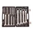 Набор ключей комбинированных трещеточных шарнирных 13 шт Matrix