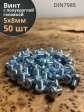 Винт с полукруглой головкой М5х8 ОЦ DIN7985, 50 шт.