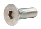 Винт потай 8х12 мм с внутр. шестигр. DIN7991 класс прочности 8.8, полная резьба, оцинкованный