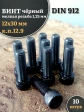 Винт мелкая резьба чёрный к.п.12.9 12х30х1,25 DIN912, 10 шт.