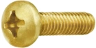 Винт 2,5х5 латунный с полукруглой гол. DIN7985,10 шт