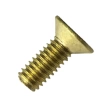 Винт потай 5х10 мм DIN 965, полная резьба, латунный
