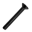Винт потай 10х100 мм внутренним шестигранником DIN 7991 класс прочности 10.9, полная резьба