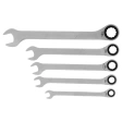 Набор ключей комбинированных трещеточных 8-17 мм 5 шт CRV Gross