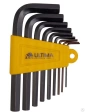 Набор ключей имбусовых HEX 1,5-10 мм CrV 9шт. оксидир.короткие Ultima