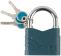 Замок навесной Блюз синий 70х54 мм стальная дужка 10 мм (2759)