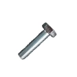 Болт 10х35 мм класс прочности 12.9 DIN 933 полная резьба, оцинкованный
