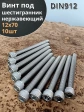 Винт нержавеющий шестигранник  М12х70, DIN 912,10 шт