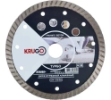 Диск алмазный турбо по граниту 180х2,4х22,23х10 мм KRUGO