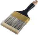 Кисть флейцевая Стайл, искусст.ч/б щетина, дерев.ручка 4" 100 мм