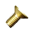 Винт потай 3х8 мм DIN 965, полная резьба, латунный