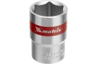 Головка торцевая хромир. 6-гранная 19 мм CrV под квадрат 1/2 Matrix
