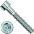 Винт 30х150 мм класс прочности 10.9 DIN 912, оцинкованный, неполная резьба