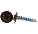 Саморез с прессшайбой, острый, 4,2х25 RAL8017