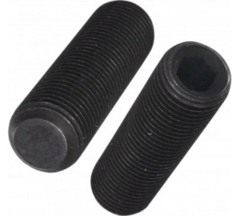 Винт установочный с внутр.шестигр к.п.12.9 DIN913 тупой конец, черный фото 1