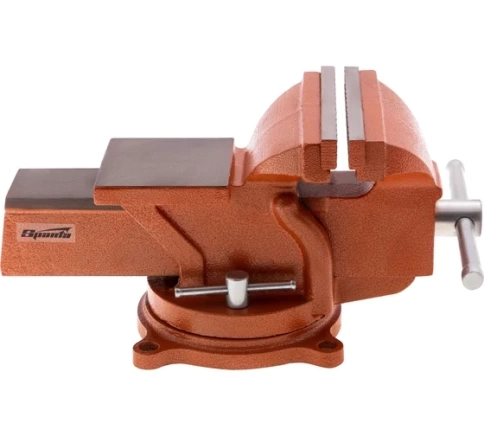 Тиски слесарные поворотные, с наковальней, Sparta фото 2