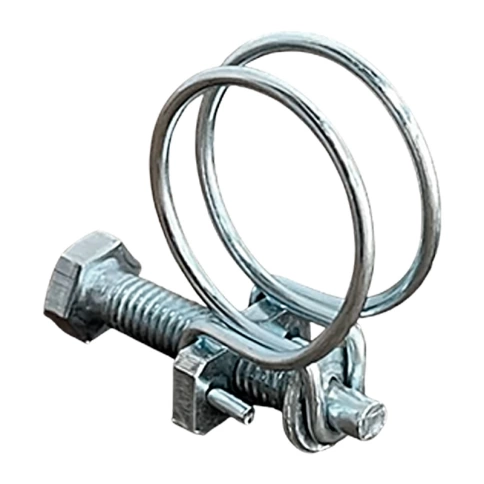 Хомут проволочный 121 мм steel wire clamp, оцинкованный фото 2