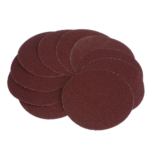 Круг абразивный на ворсовой основе под "липучку" 125 мм Р240 10 шт   фото 1