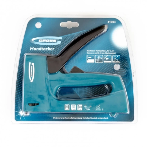 Степлер мебельный регулир., пластик.корп.,тип скобы 13,53,300, 6-16 мм Gross фото 5