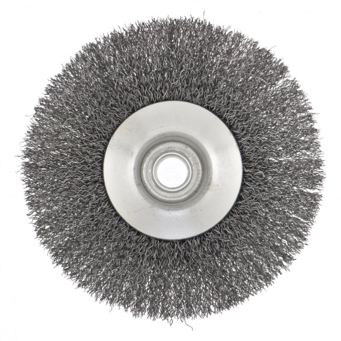 Щетка для УШМ "тарелка", вит.проволока 0,3мм, 125 мм М14 Сибртех фото 3