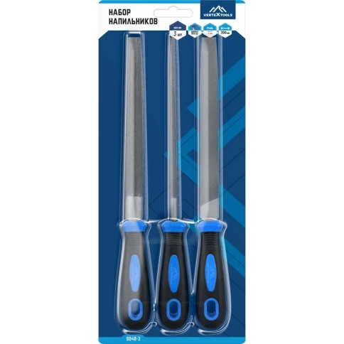 Набор надфилей 3 шт. VERTEXTOOLS фото 2