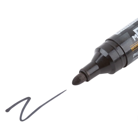 Маркер перманентный строительный, черный фото 2