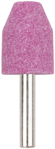 Шарошка абразивная по металлу, хвостовик 6 мм, цилиндр со скосом 18х27 мм фото 1