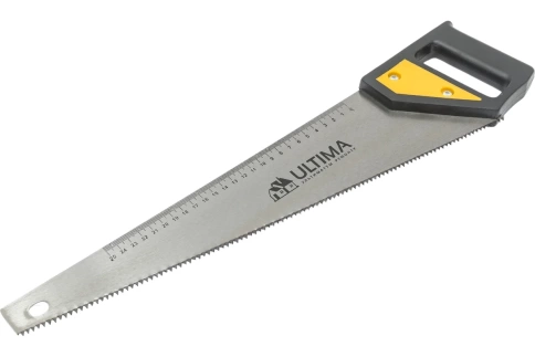 Ножовка по дереву, пласт.рук., каленый зуб, 450мм Ultima фото 1