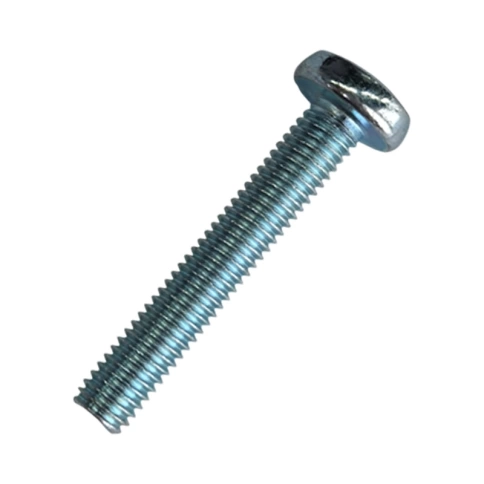 Винт с полукруглой головкой М8х30 мм DIN 7985, оцинкованный, полная резьба фото 1