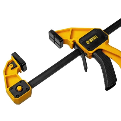 Струбцина тип F усиленная быстрозажимная, нейлоновый корпус 80х150 мм Denzel фото 3