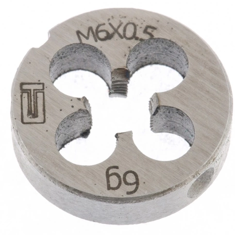 Плашка М6 х 0,5 мм Сибртех фото 1